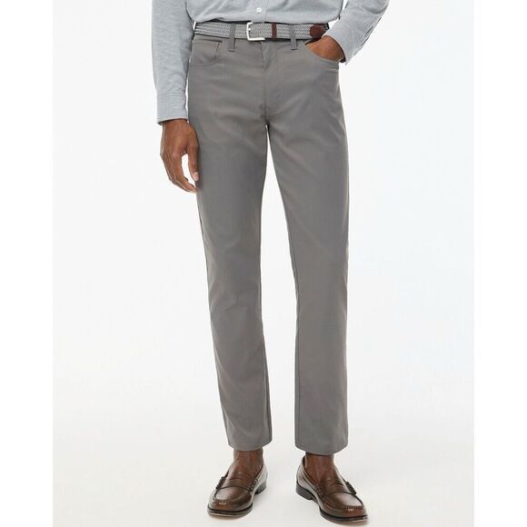 J. Crew Straight-fit five-pocket tech pant Metropolis Gray Size 29x30 NWT CG392 - Picture 1 of 8